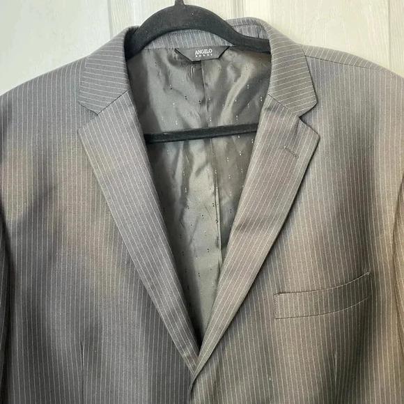 Angelo Rossi Hand Tailored Performance Stretch Charcoal Blazer Men’s Size 50 R - Picture 6 of 8